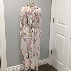 Sheer floral dress
